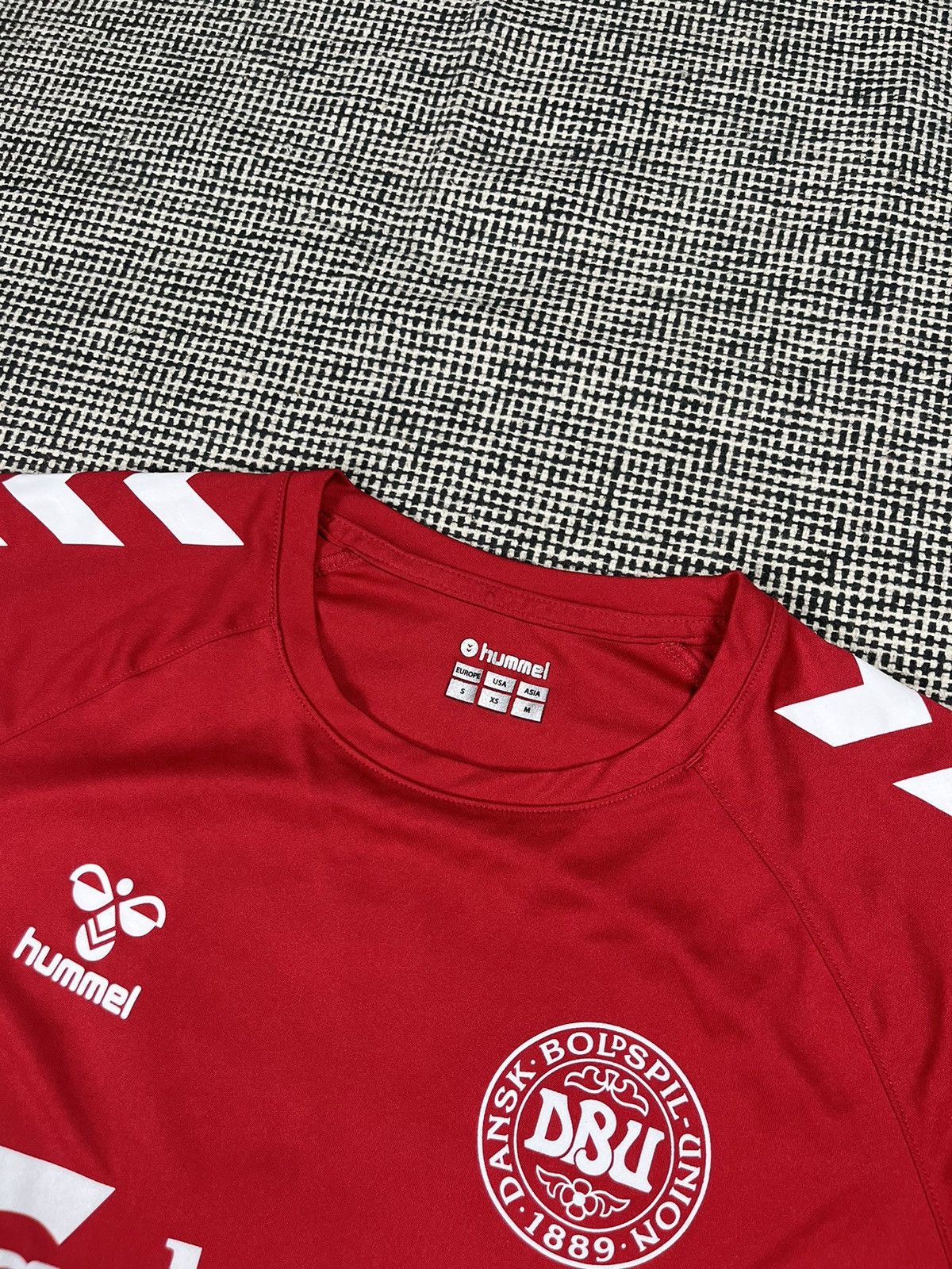 Other Denmark Hummel soccer jersey blokecore style Size US S / EU 44-46 / 1 - 3 Thumbnail