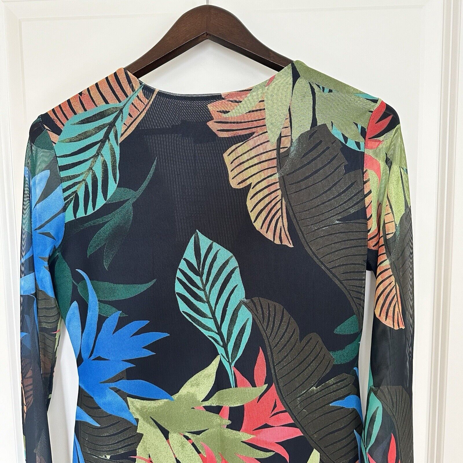 Desigual Desigual Tropical Tulle Long Sleeves Mini Dress Size XL NWT Size XL / US 12-14 / IT 48-50 - 10 Thumbnail