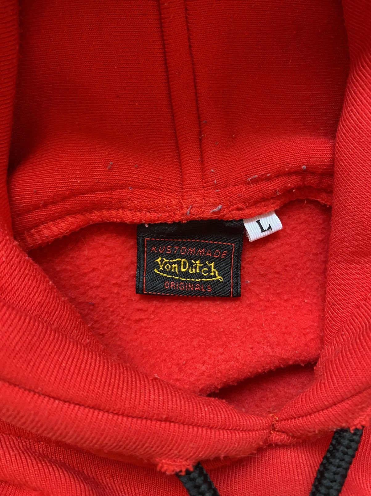 Vintage × Von Dutch Vintage Von Dutch 90's Streetwear Big Logo Red Hoodie Size US S / EU 44-46 / 1 - 3 Thumbnail