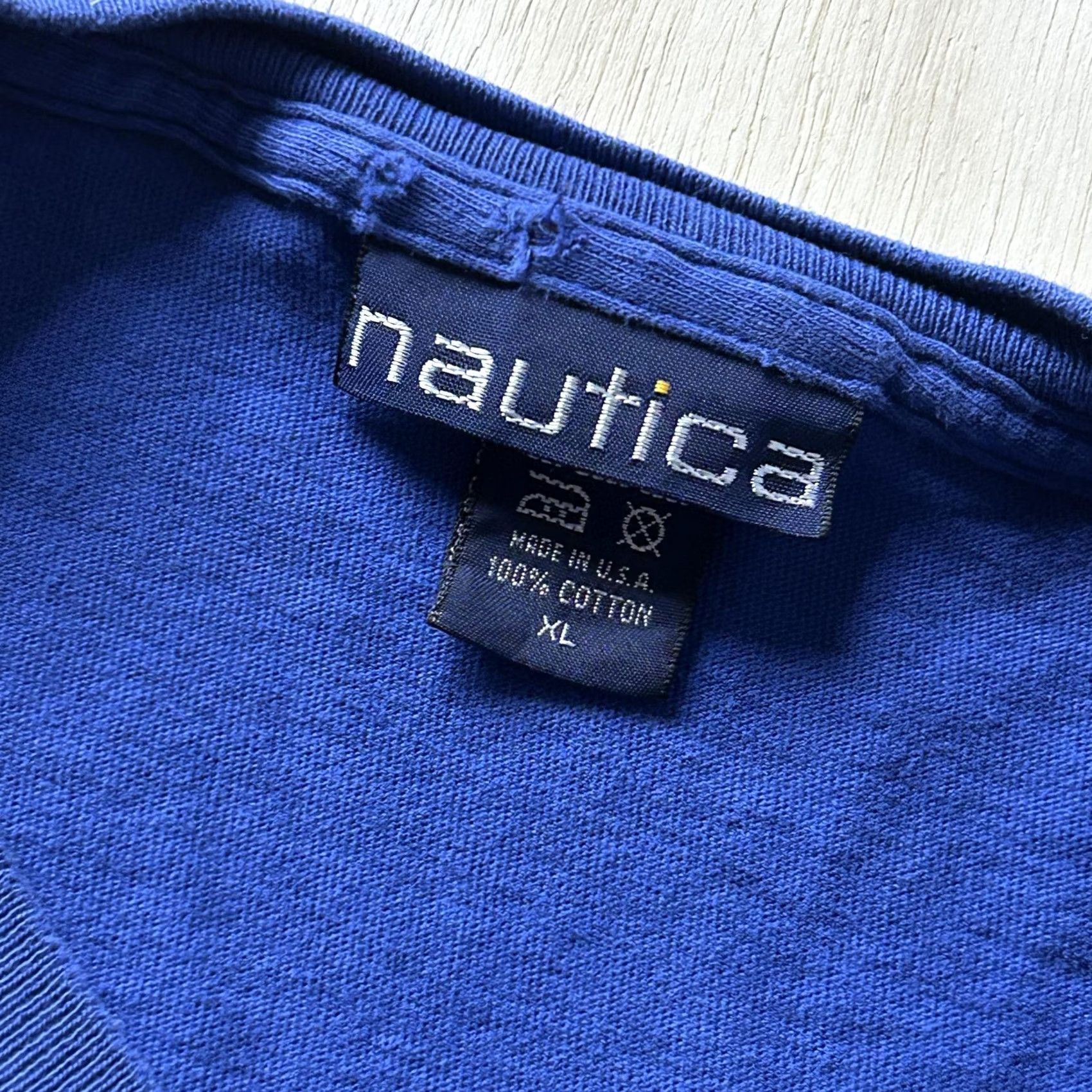 Nautica VINTAGE Nautica Shirt Mens XL Blue US-1 J-Class Challenge Sailing Tee T-Shirt Size US XL / EU 56 / 4 - 3 Thumbnail