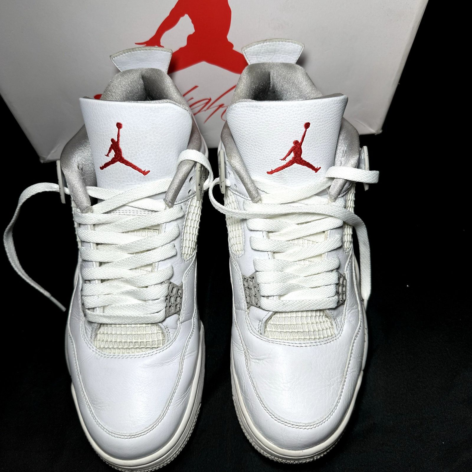 Jordan Brand × Nike Size 12 - Nike Air Jordan 4 Retro White Oreo Men's Shoes Size US 12 / EU 45 - 4 Thumbnail