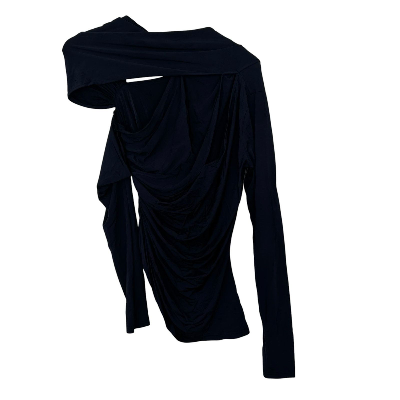 Cult Gaia Cult Gaia Black Cut Out Long Sleeve Shirt Sz M Size M / US 6-8 / IT 42-44 - 1 Thumbnail