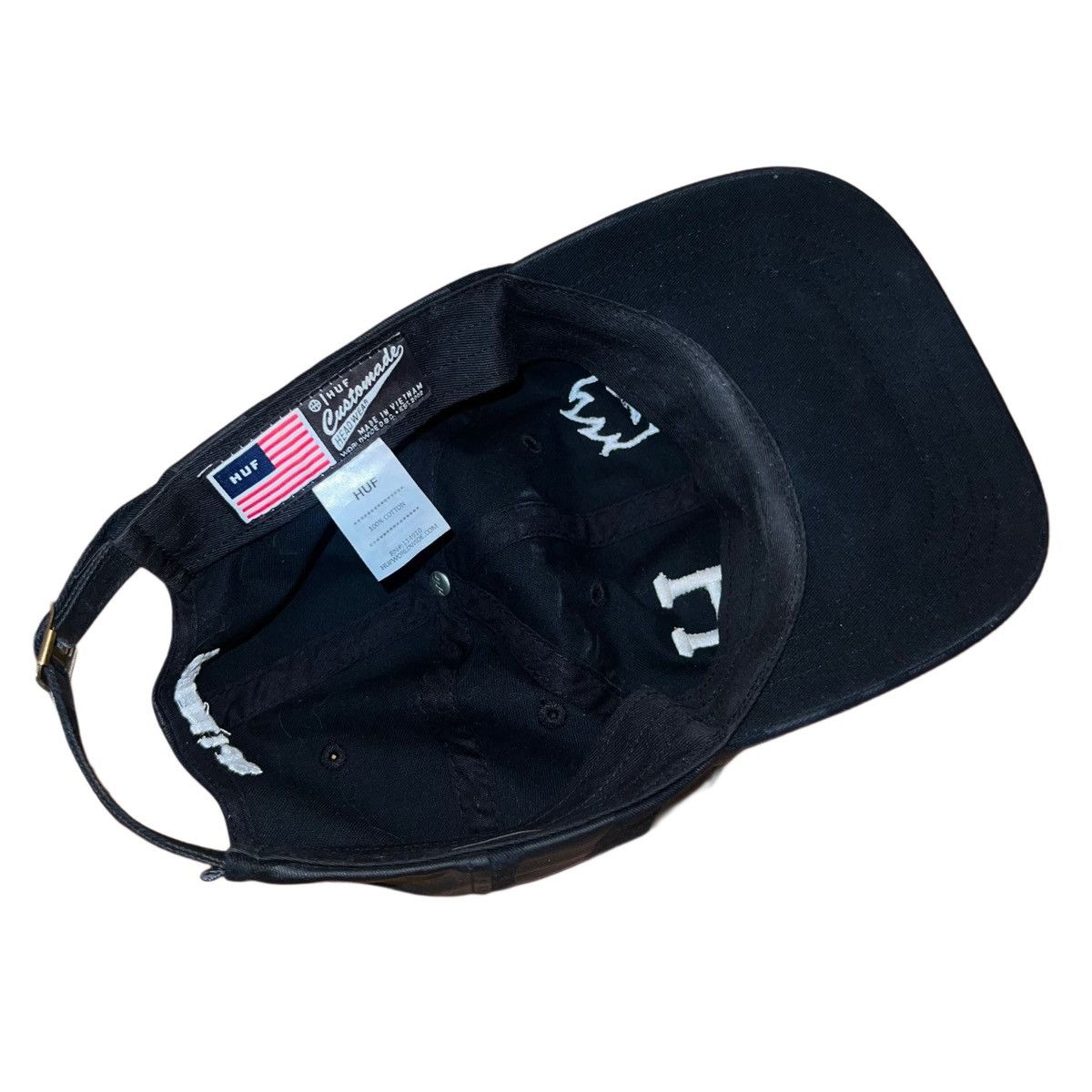 Huf × Spitfire SPITFIRE x HUF collaboration rare black baseball hat cap Size ONE SIZE - 6 Thumbnail