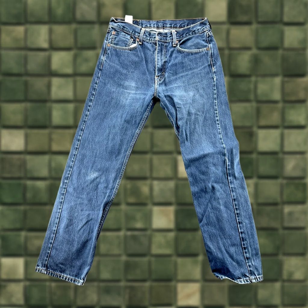 Levi's Levi's 505 Jeans Regular Fit Straight Blue Denim Size 33x32 Mens Size US 33 - 1 Thumbnail