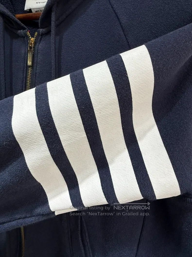 Thom Browne Thom Browne Ink Blue Zip-Up Jacket Size US S / EU 44-46 / 1 - 5 Thumbnail