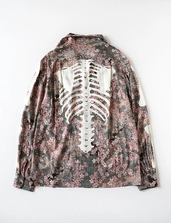 Kapital kapital Rayon Sakura BONE Rangle Collar Shirt Size US L / EU 52-54 / 3 - 2 Thumbnail