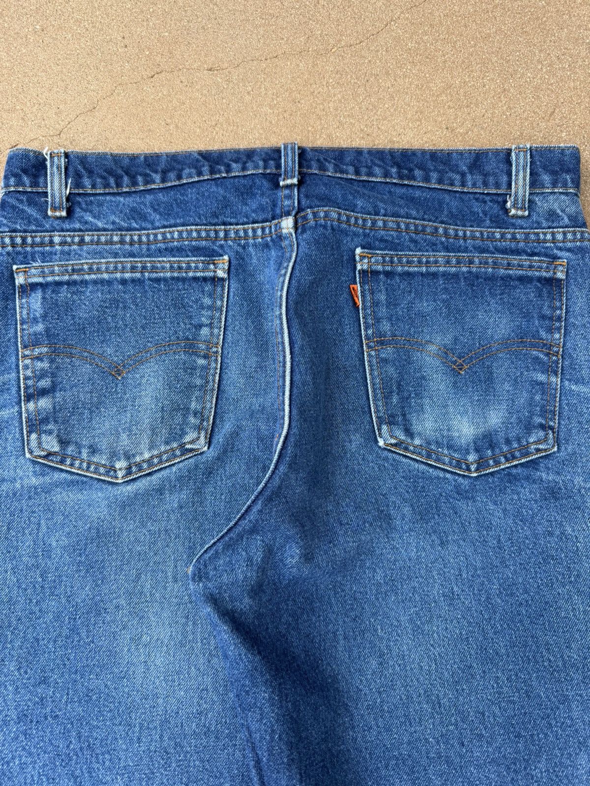 Vtg 80’s Levi’s 646 Orange Tab Bellbottom Flare Jeans 37x29