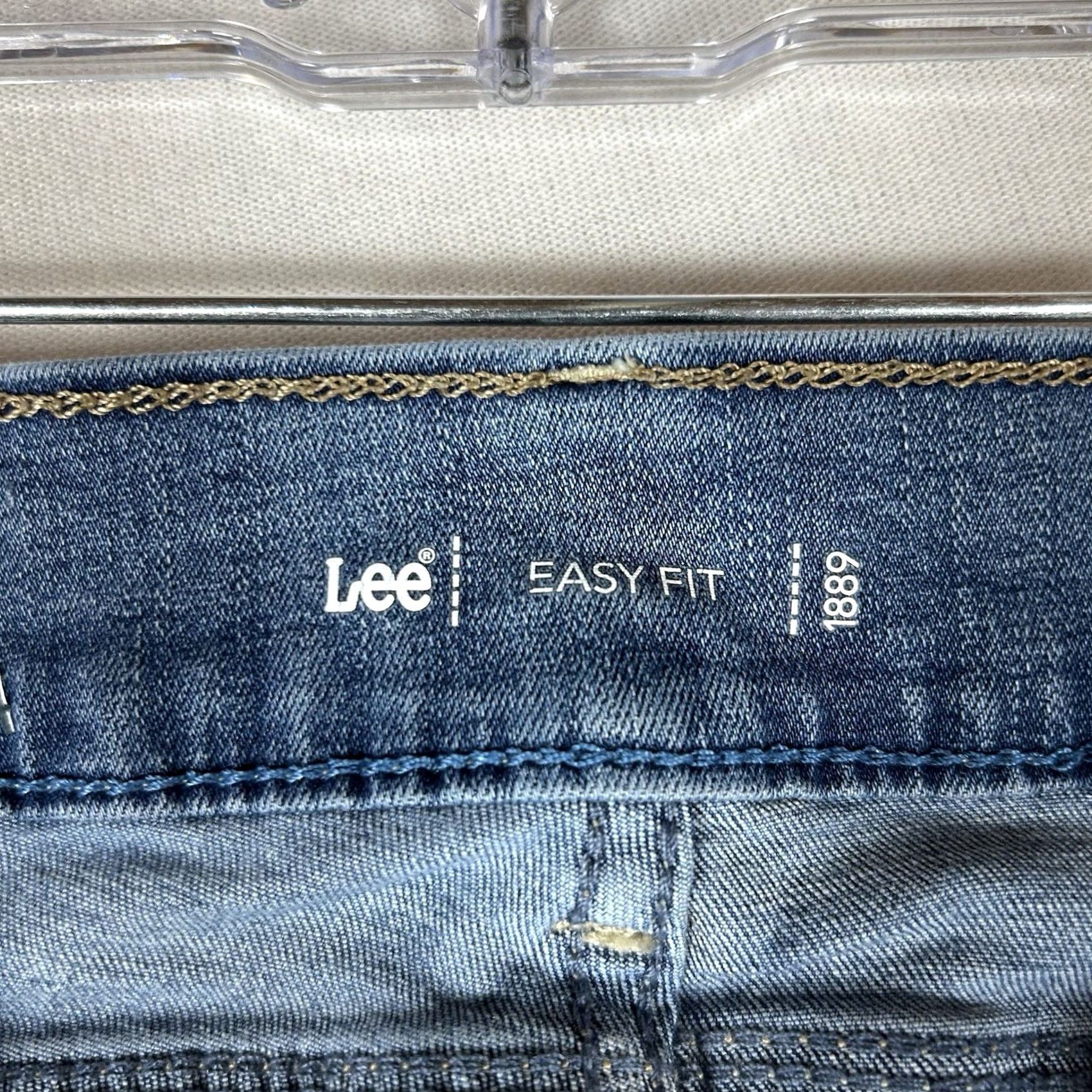 Lee Lee Easy Fit Skinny Jeans Womens 6 Petite Mid Rise Stretch Blue Denim 6P Size 28" / US 6 / IT 42 - 5 Thumbnail