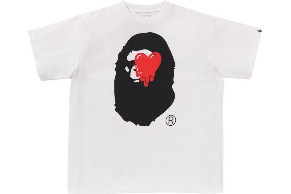 Bape BAPE x Emotionally Unavailable Ape Head Tee White Size US M / EU 48-50 / 2 - 2 Thumbnail