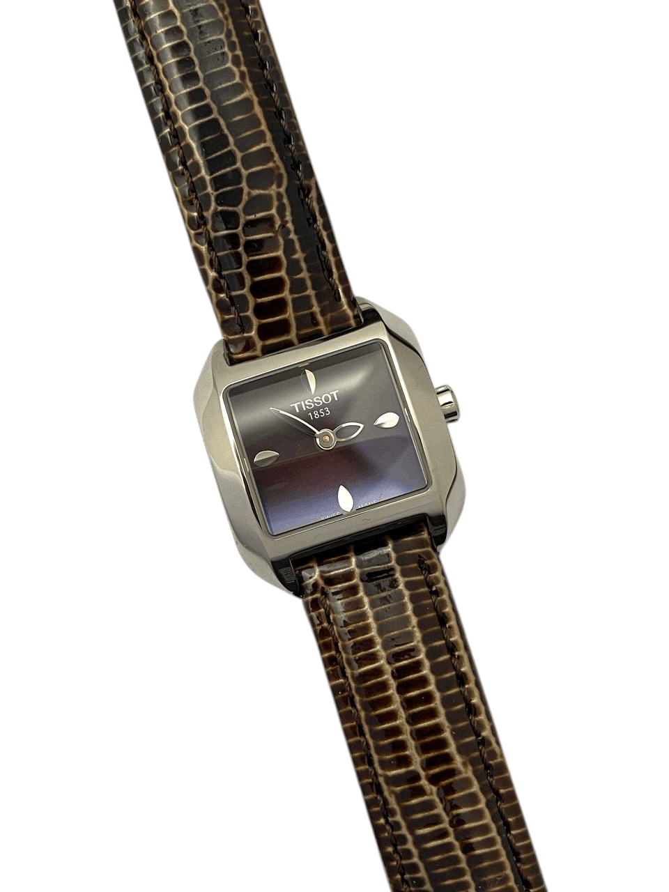 Tissot Tissot T Wave Square Steel Bracelet Quartz Swiss Wrist Watch Size ONE SIZE - 2 Thumbnail