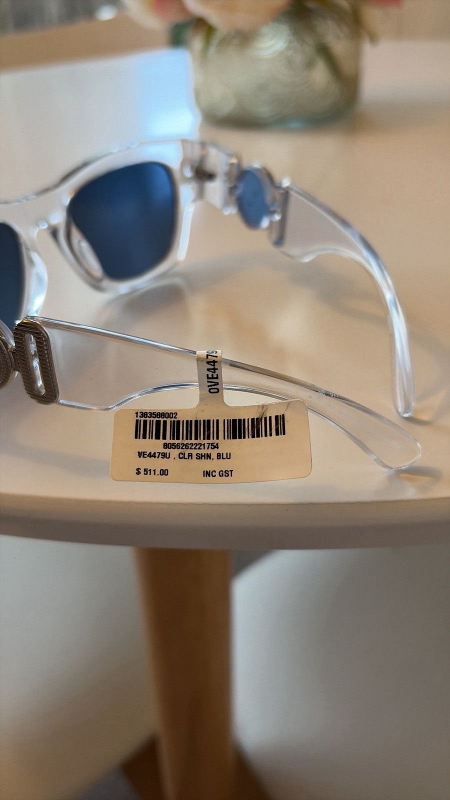 Versace Versace VE2293 100019 Shield Sunglasses - Silver  display picture 3