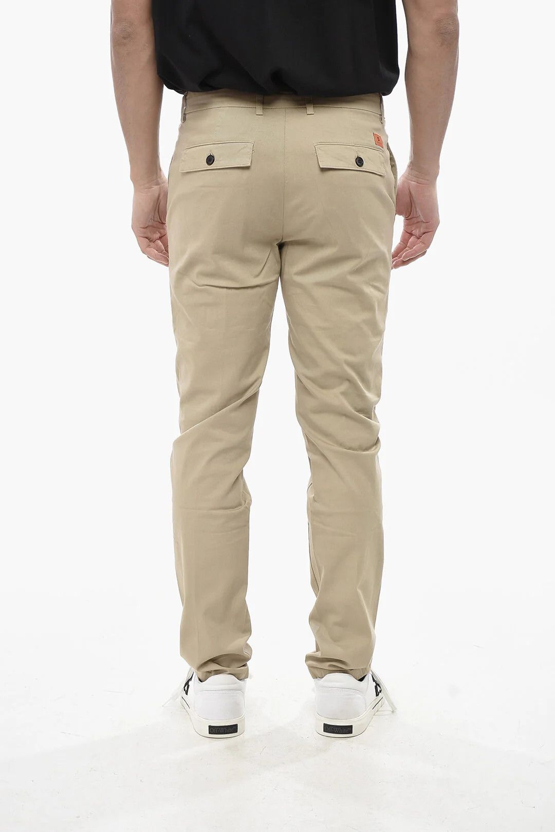 DEPARTMENT5 og1mm0326 Stretch Cotton Pant in Beige Size US 32 / EU 48 - 2 Thumbnail