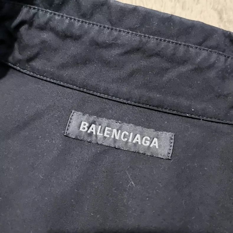 Balenciaga Balenciaga size 38 Letter printed lapel single-breasted lo Size US XS / EU 42 / 0 - 6 Thumbnail