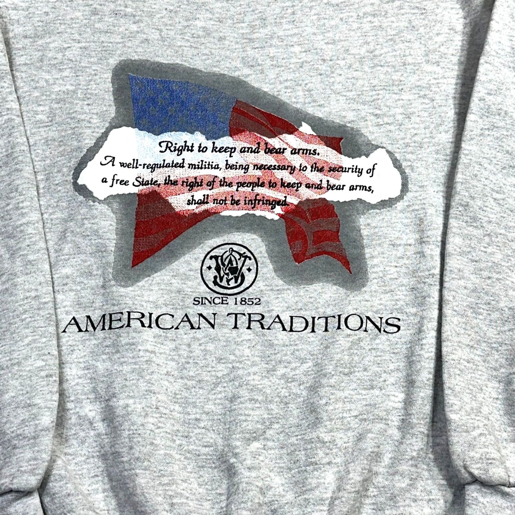 Vintage VINTAGE Smith & Wesson Mens XL USA Made Second Amendment Sweatshirt Size US XL / EU 56 / 4 - 3 Thumbnail