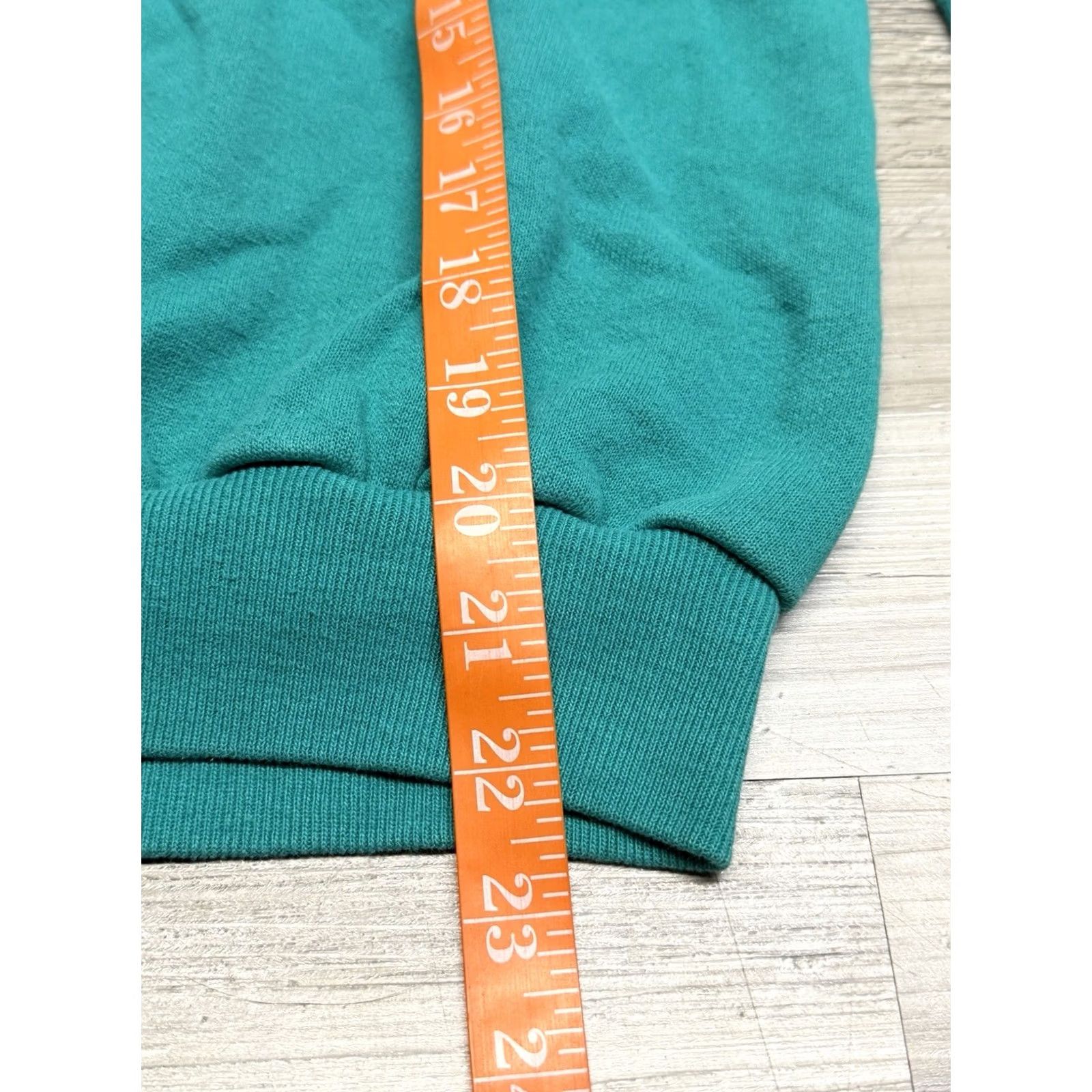 Hanes VINTAGE Hanes Beach Club Sweatshirt Hoodie Mens Unisex Adults Size M Green 80s Puff Print Retro Logo Graphic Print College Grunge Americana USA Size US M / EU 48-50 / 2 - 8 Thumbnail