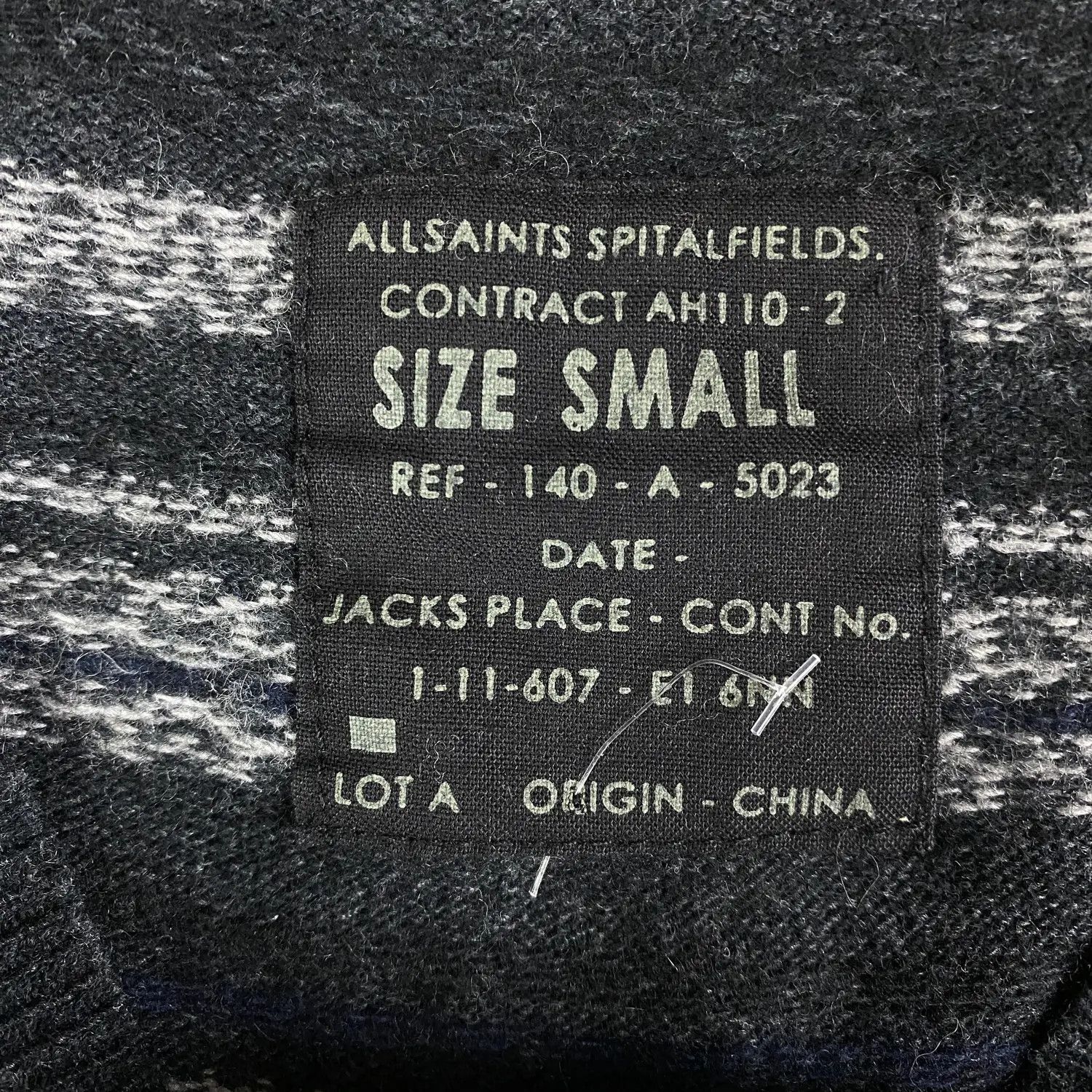 Allsaints Mens Sweater Sigur Cardigan Allsaints Size S Size US S / EU 44-46 / 1 - 4 Thumbnail