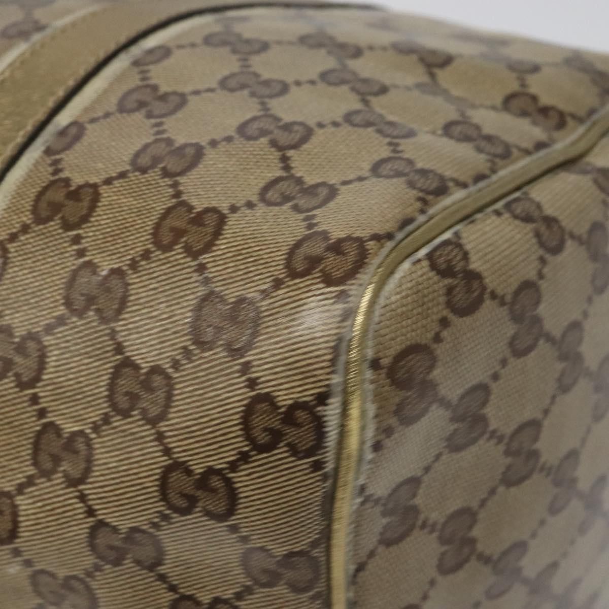 Gucci GUCCI GG Crystal Boston Bag Beige Size ONE SIZE - 12 Thumbnail