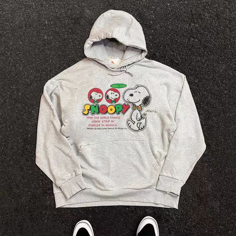 Japanese Brand × Vintage Grey All-match Vintage Puppy Print Hoodie Size US L / EU 52-54 / 3 - 1 Thumbnail