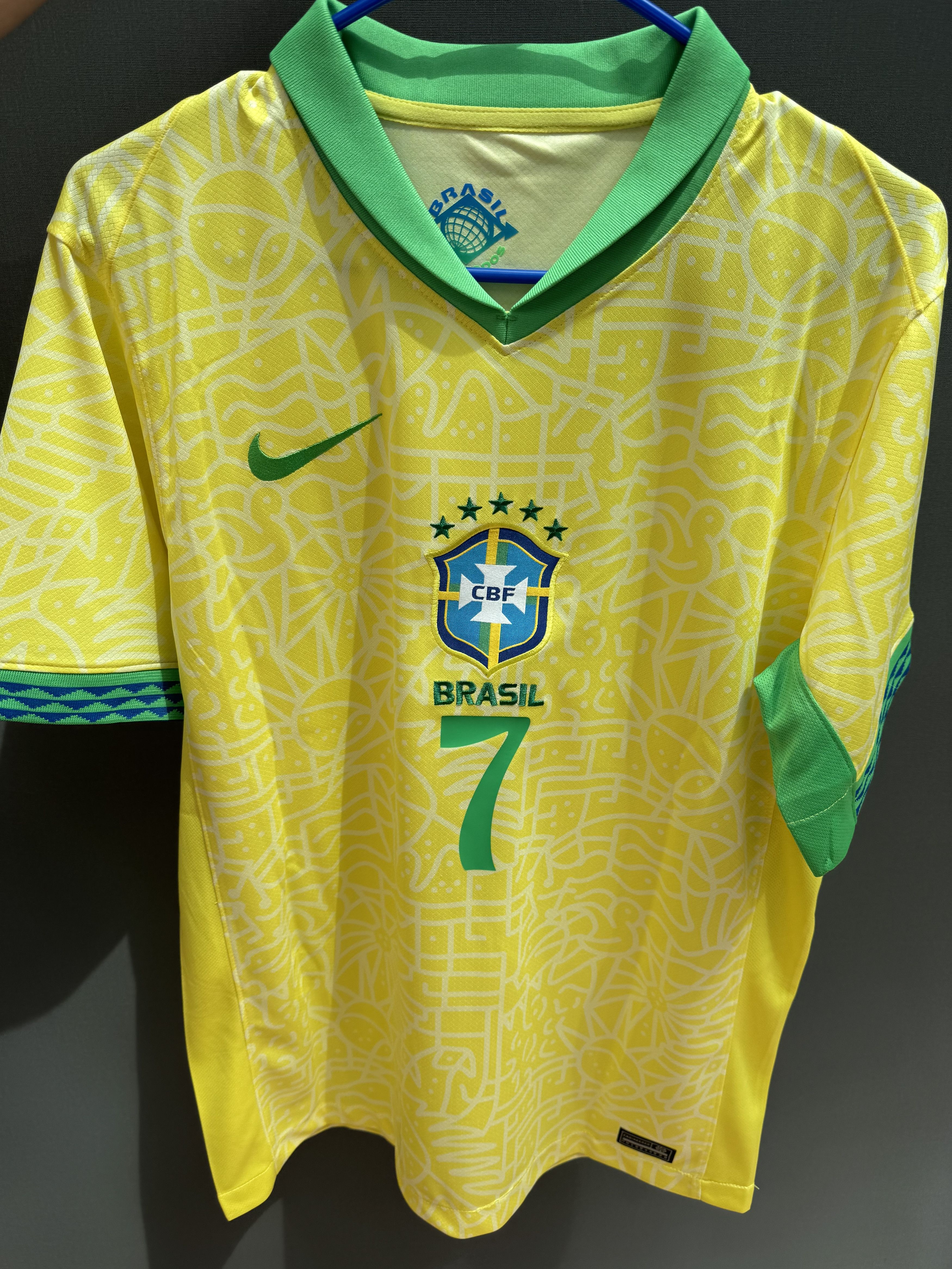 Brazil VINI JR. HOME Soccer Jersey Brand new with tags 3XL