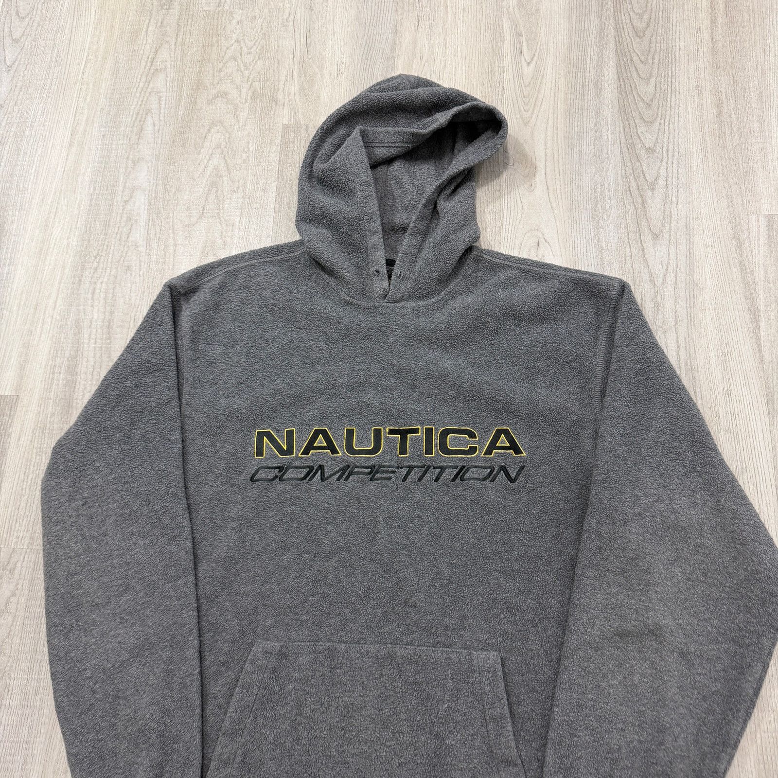 Nautica Vintage Nautica Competition Fleece Hoodie Men's XL Gray 90s Size US XL / EU 56 / 4 - 2 Thumbnail