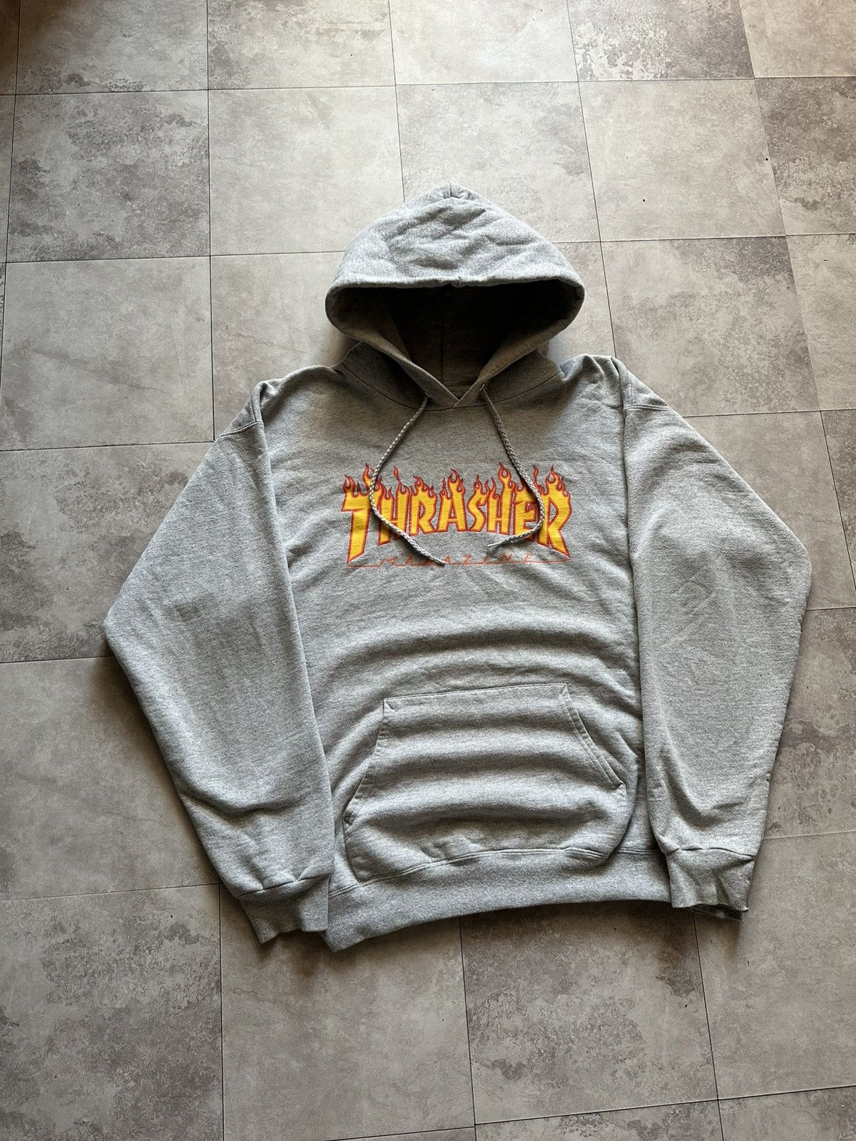 Thrasher Vintage Thrasher Magazine Flame Logo Graphic Print Hoodie M Size US M / EU 48-50 / 2 - 2 Thumbnail