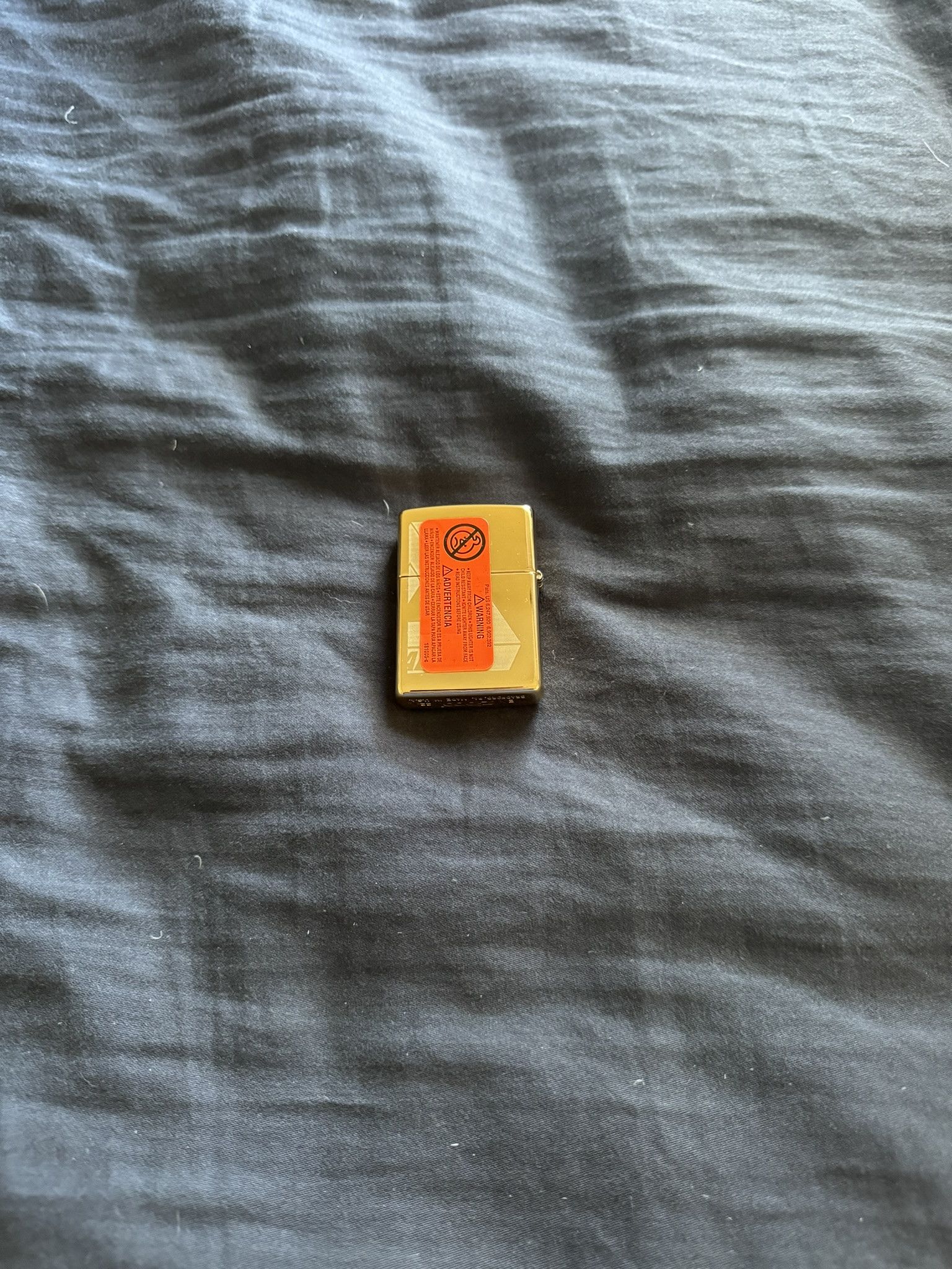 image of Palace Tri-Ferg Zippo Lighter in Gold, Men's