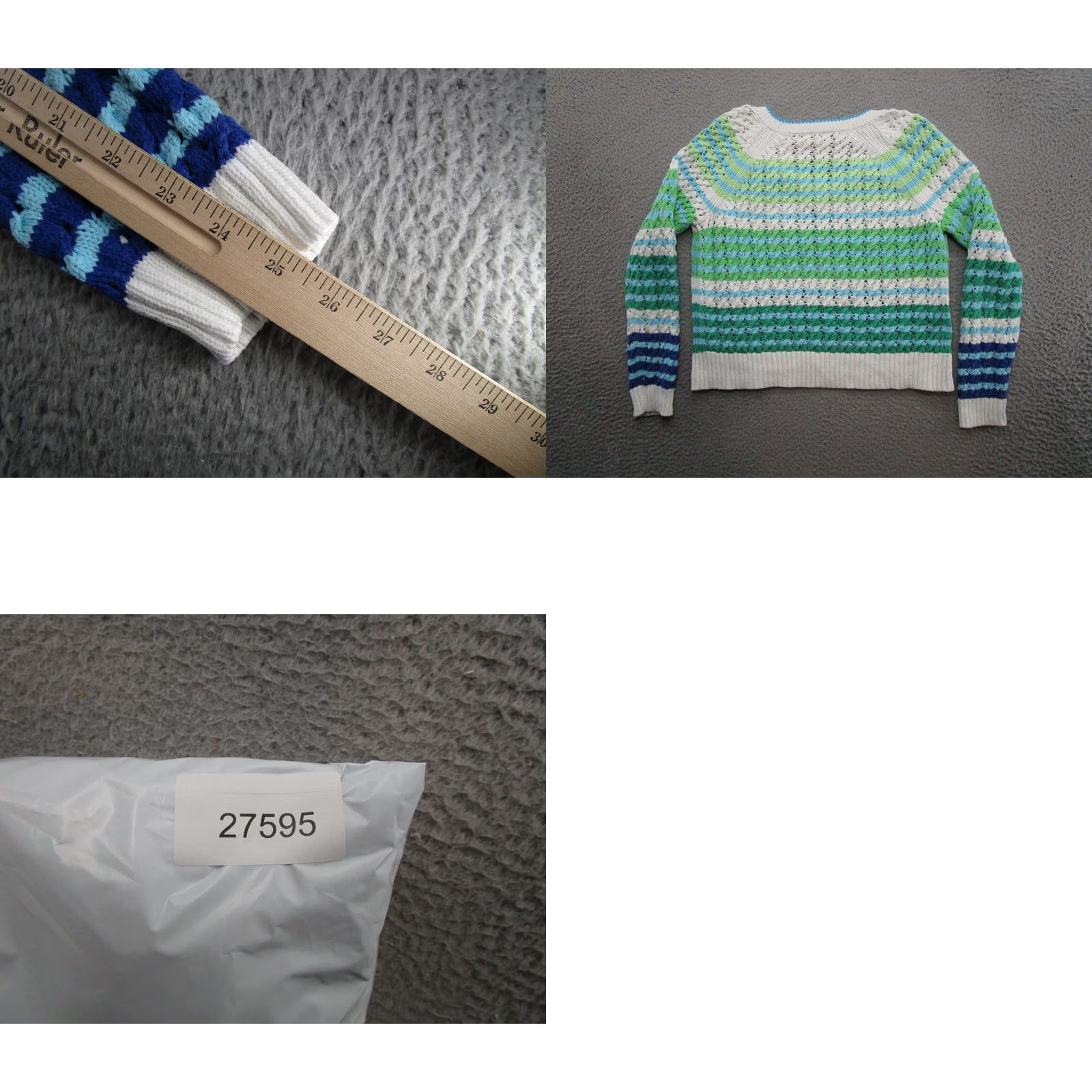 Talbots Talbots Women's Striped Pullover Sweater Knit Size M Petite Multicolor Pullover Women Size PM Size M / US 6-8 / IT 42-44 - 8 Thumbnail