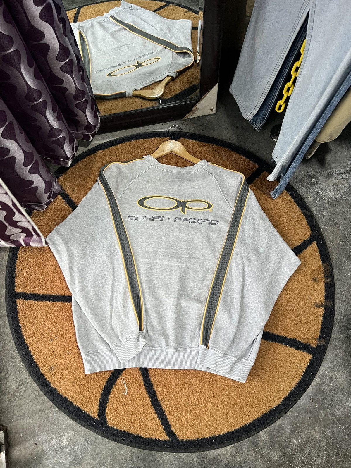Ocean Pacific 🔥Distressed Ocean Pacific Side Stripe Sweatshirt Size US M / EU 48-50 / 2 - 1 Thumbnail