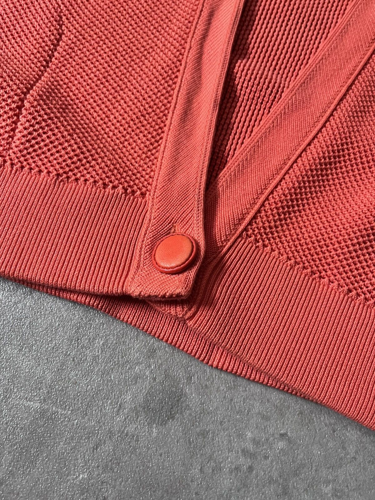 Hermes Hermes Knitted Cardigan Orange Short Sleeve Silk Size M / US 6-8 / IT 42-44 - 7 Thumbnail