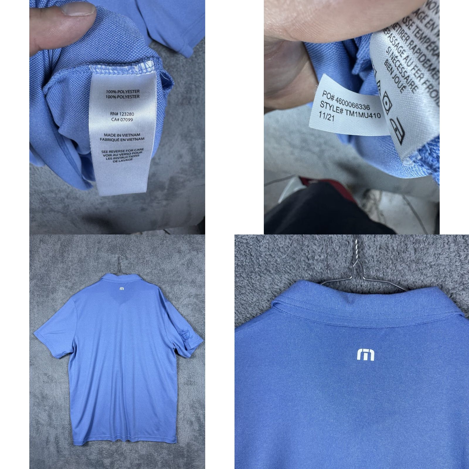 TravisMathew Travis Mathew Polo Shirt Mens 3XL Blue Logo Sports Breathable Quick Dry Stretch Golf Coto Prestige Regular Shirt Size XXXL Size US XXL / EU 58 / 5 - 8 Thumbnail
