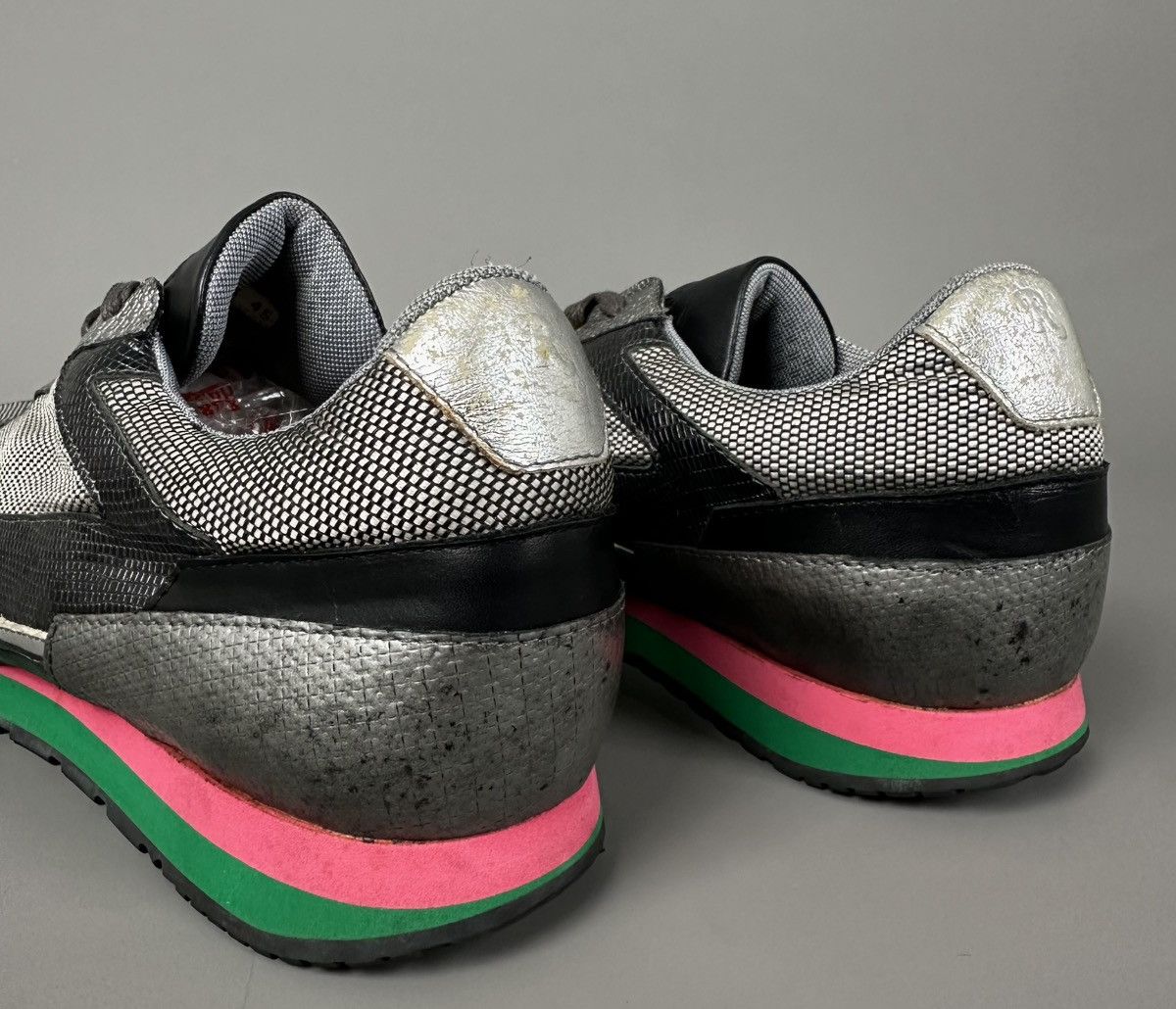 Raf Simons Raf Simons - S/S13 Holo Runner Multi Color / Metallic Silver Size US 11.5 / EU 44-45 - 10 Thumbnail