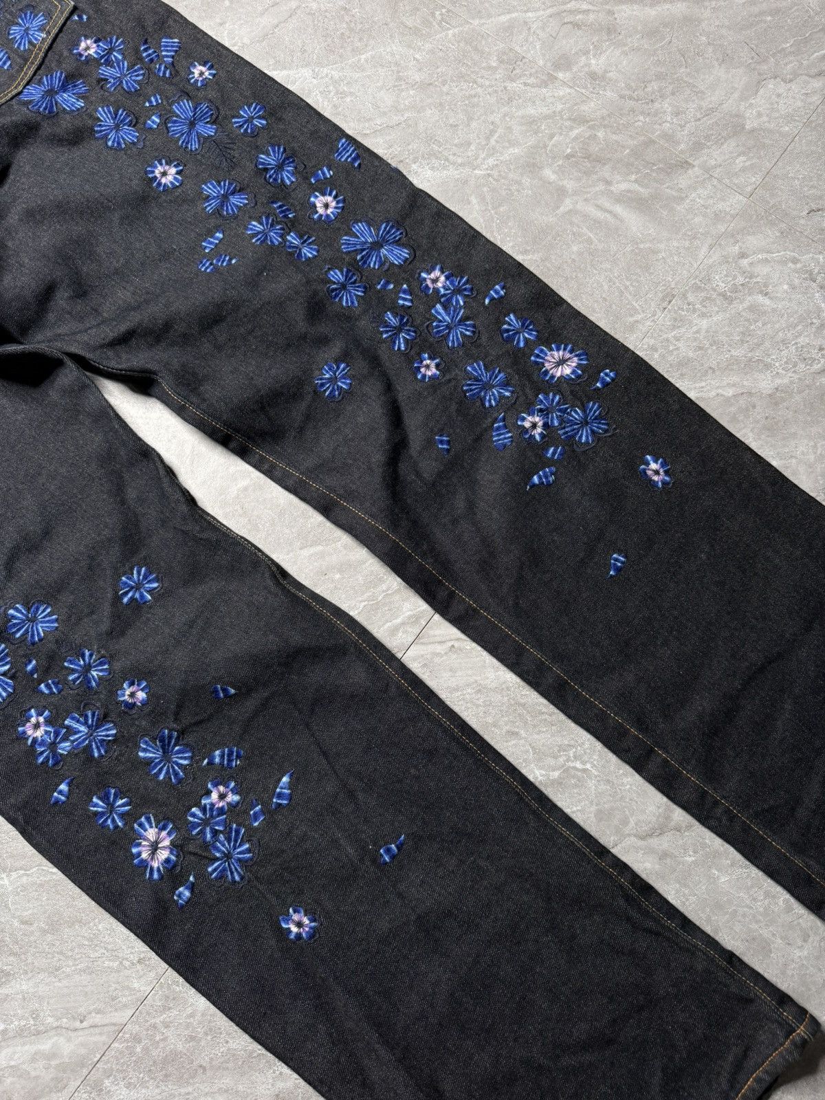 Evisu Evisu Lot.0001 Embroidered Floral Daicock Jeans Size US 36 / EU 52 - 4 Thumbnail