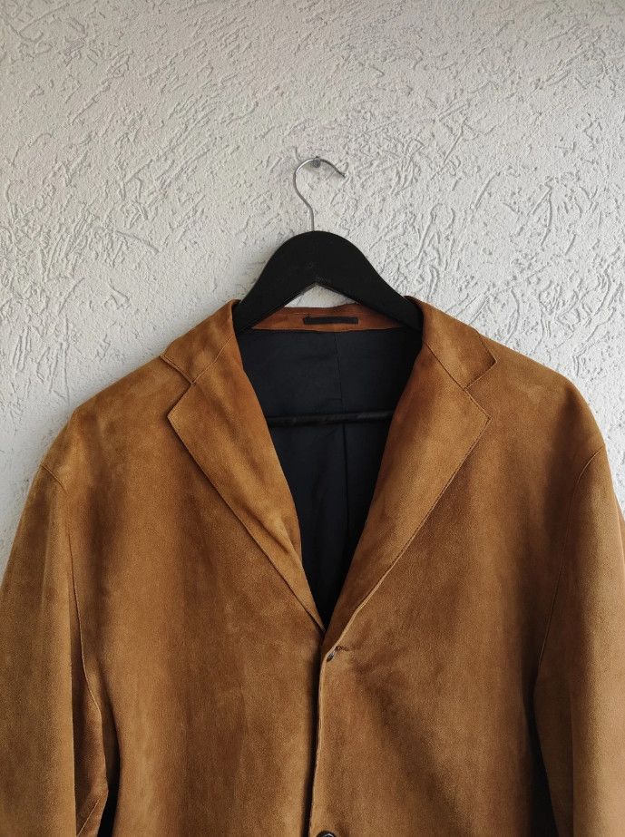 Jil Sander Jil Sander Sude Leather Blazer Jacket Coat Size US L / EU 52-54 / 3 - 2 Thumbnail