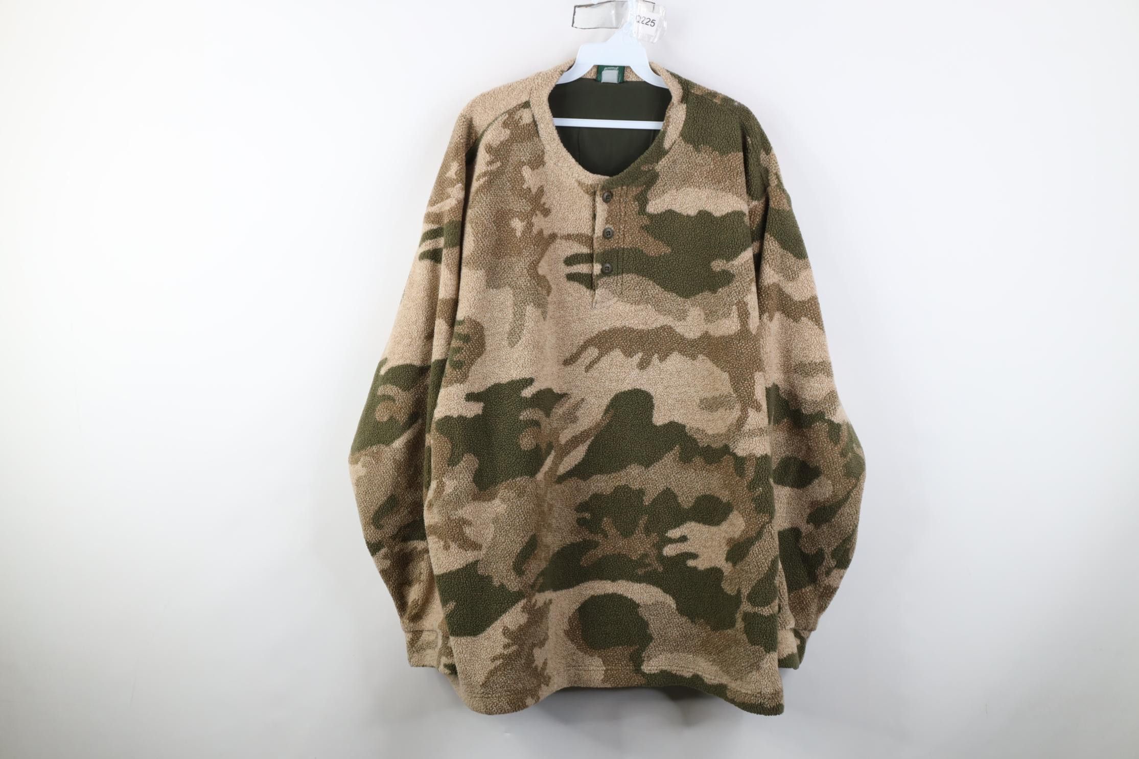 Cabelas Vintage 90s Cabelas Deep Pile Fleece Sweater Jacket Swacket Size US XXL / EU 58 / 5 - 1 Thumbnail