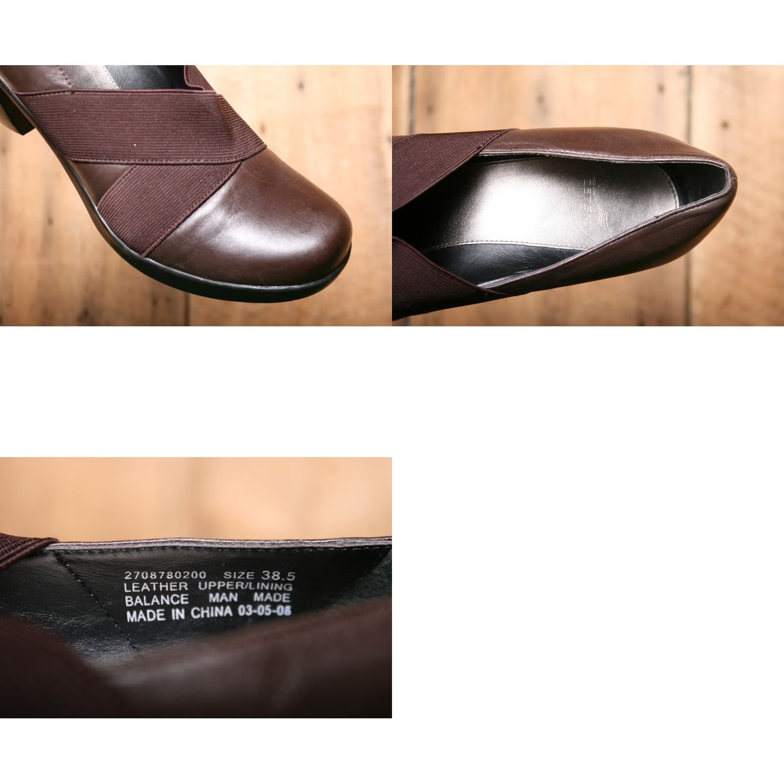 Dansko Dansko Tori Brown Leather Pumps Heel Pump Women 3" Block US 8 EUR 38.5 Slip On Size US 9 / IT 39 - 8 Thumbnail