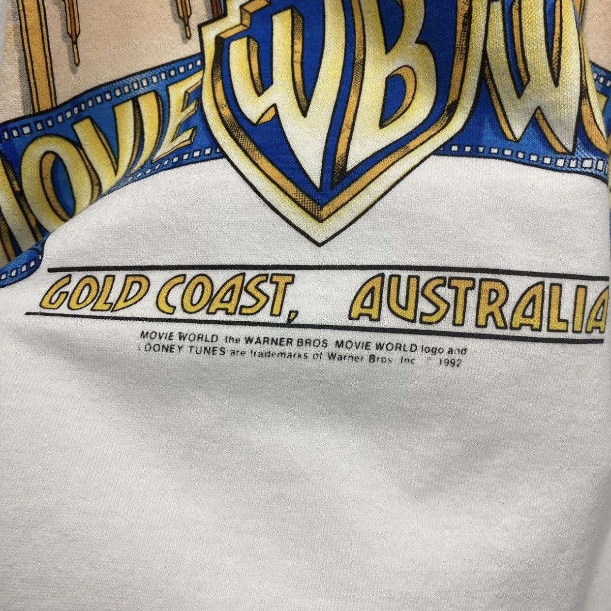 Warner Bros VTG Warner Bros. Movie World Australia T-shirt Looney Tunes Size US L / EU 52-54 / 3 - 6 Thumbnail