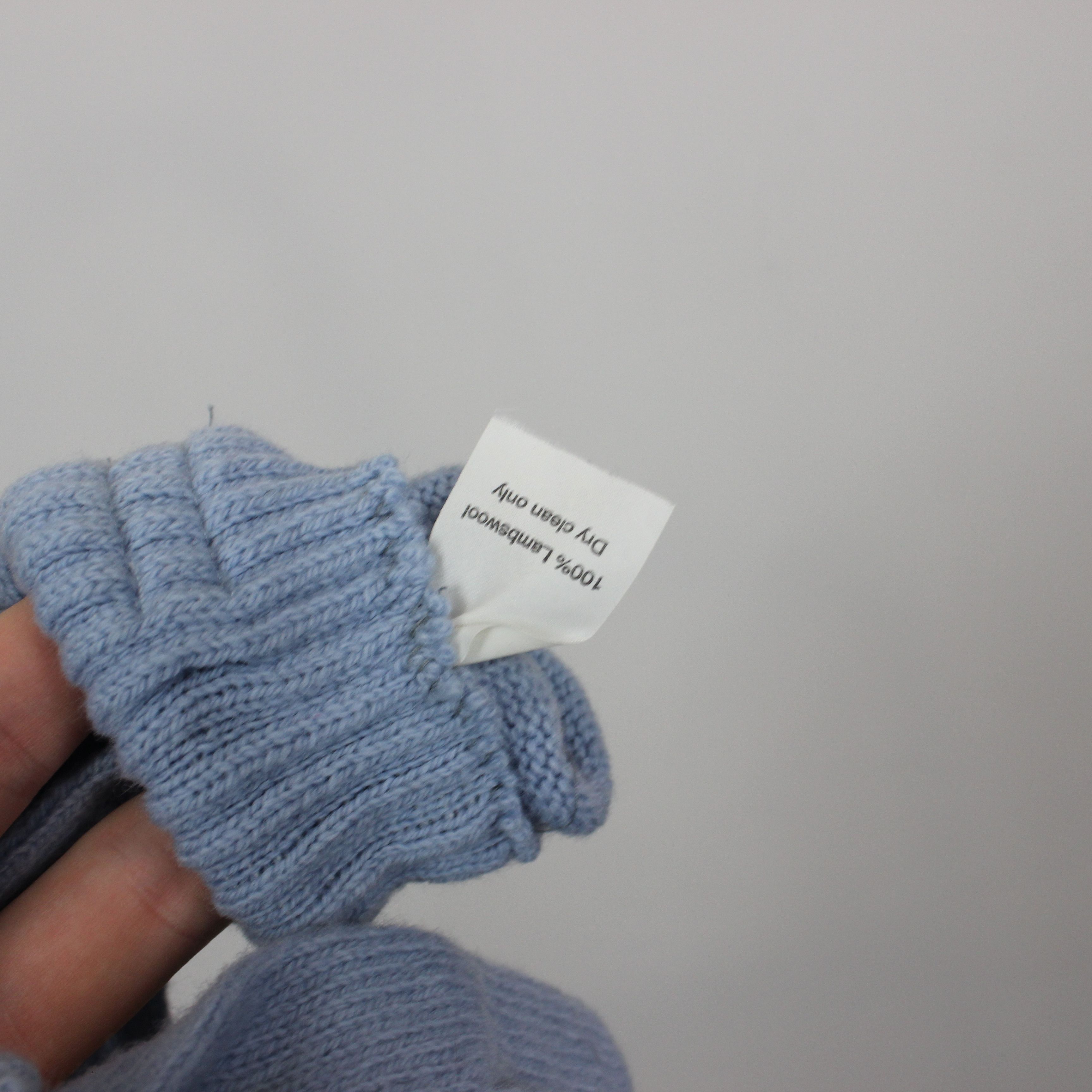 Burberry Burberry gloves lambswool blue Size ONE SIZE - 5 Thumbnail