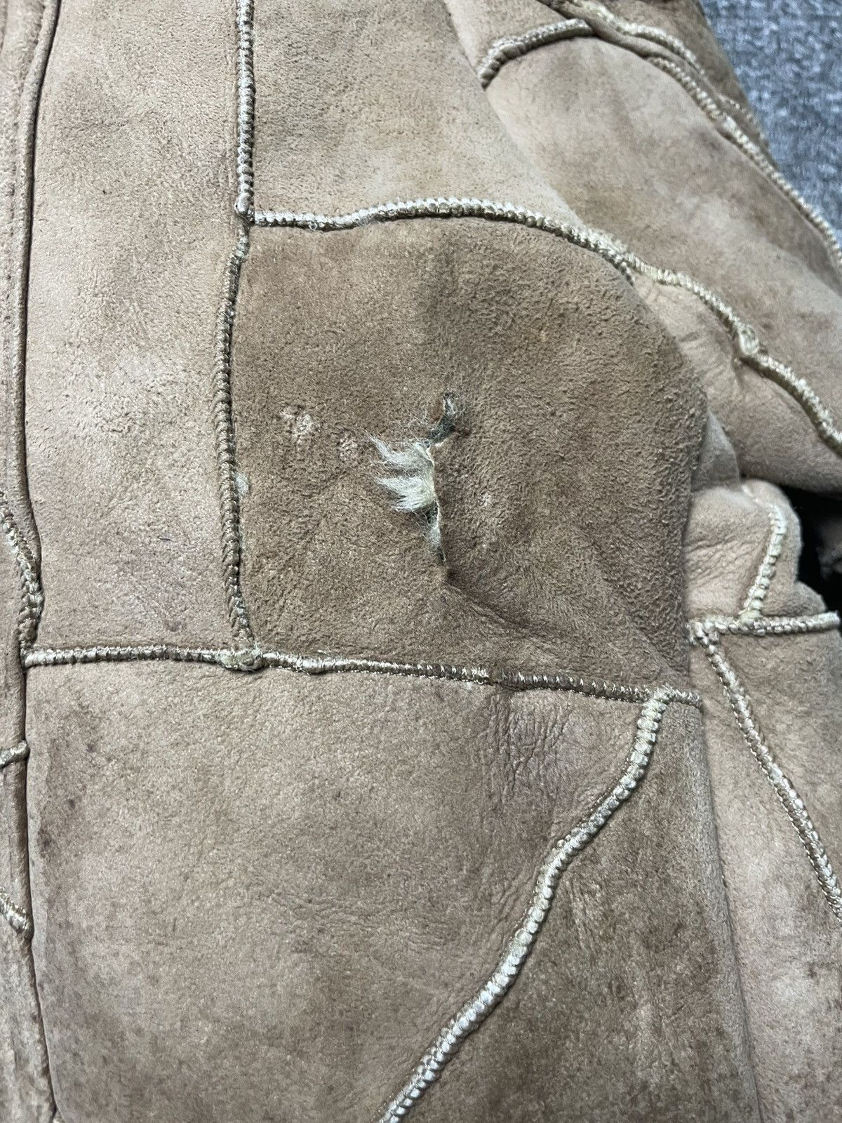 The Unbranded Brand × Vintage Vintage Leather Suede Fur Coat (46) Size S / US 4 / IT 40 - 12 Thumbnail