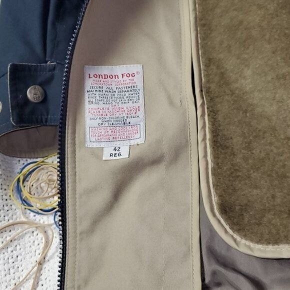London Fog London Fog Zip Out Lining Zippered Pocketed Winter Sz. 42R J Size US M / EU 48-50 / 2 - 6 Thumbnail