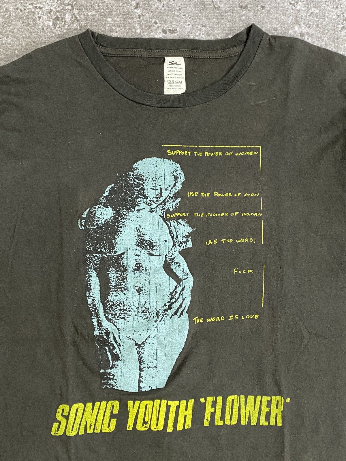 Sonic Youth 'Flower' Tシャツ 90s 90's Sonic Youth Flower Astronaut T-shirt | grico vintage