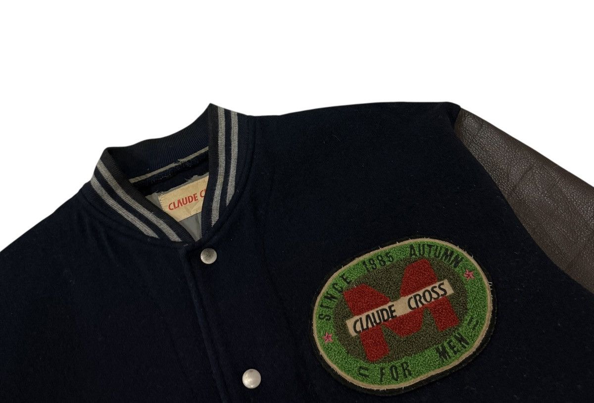 Japanese Brand Vintage Claude Cross Mens Wool Leather Varsity Jacket Size US L / EU 52-54 / 3 - 14 Thumbnail
