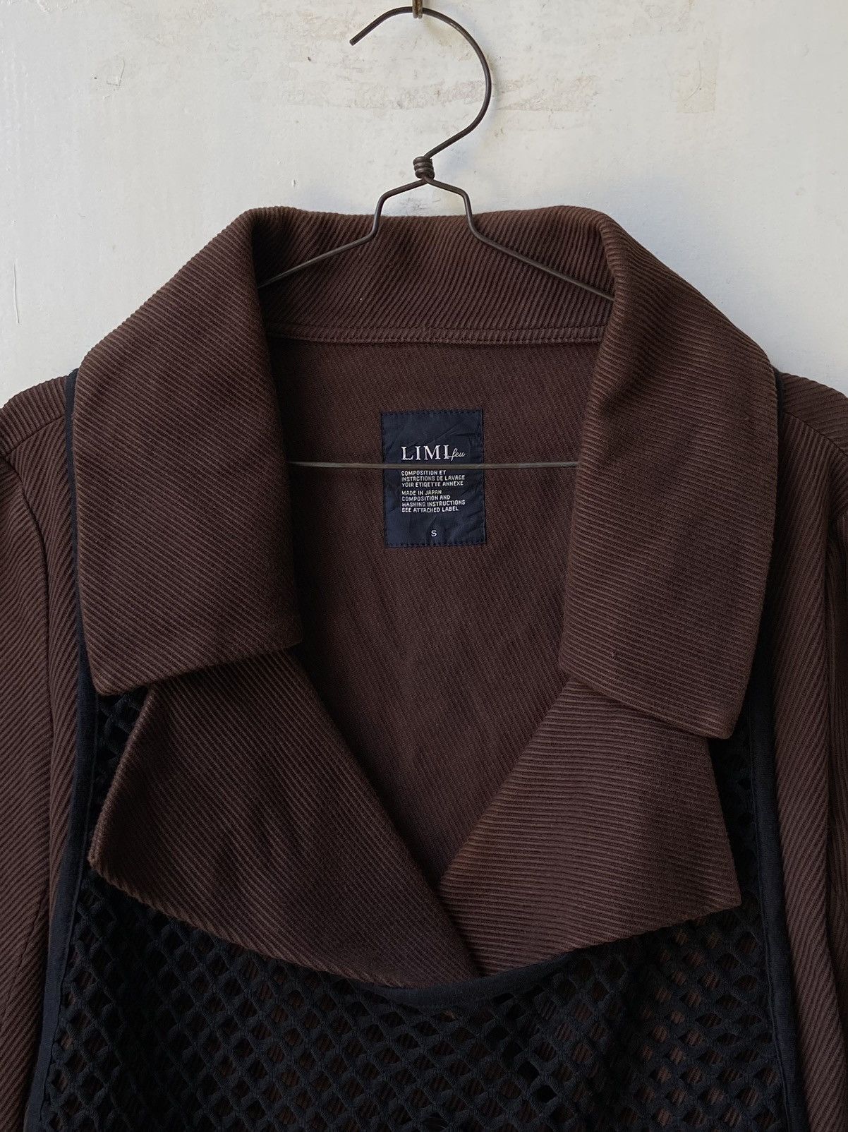 Yohji Yamamoto LIMI FEU Brown Blazer Vest Size US S / EU 44-46 / 1 - 4 Thumbnail