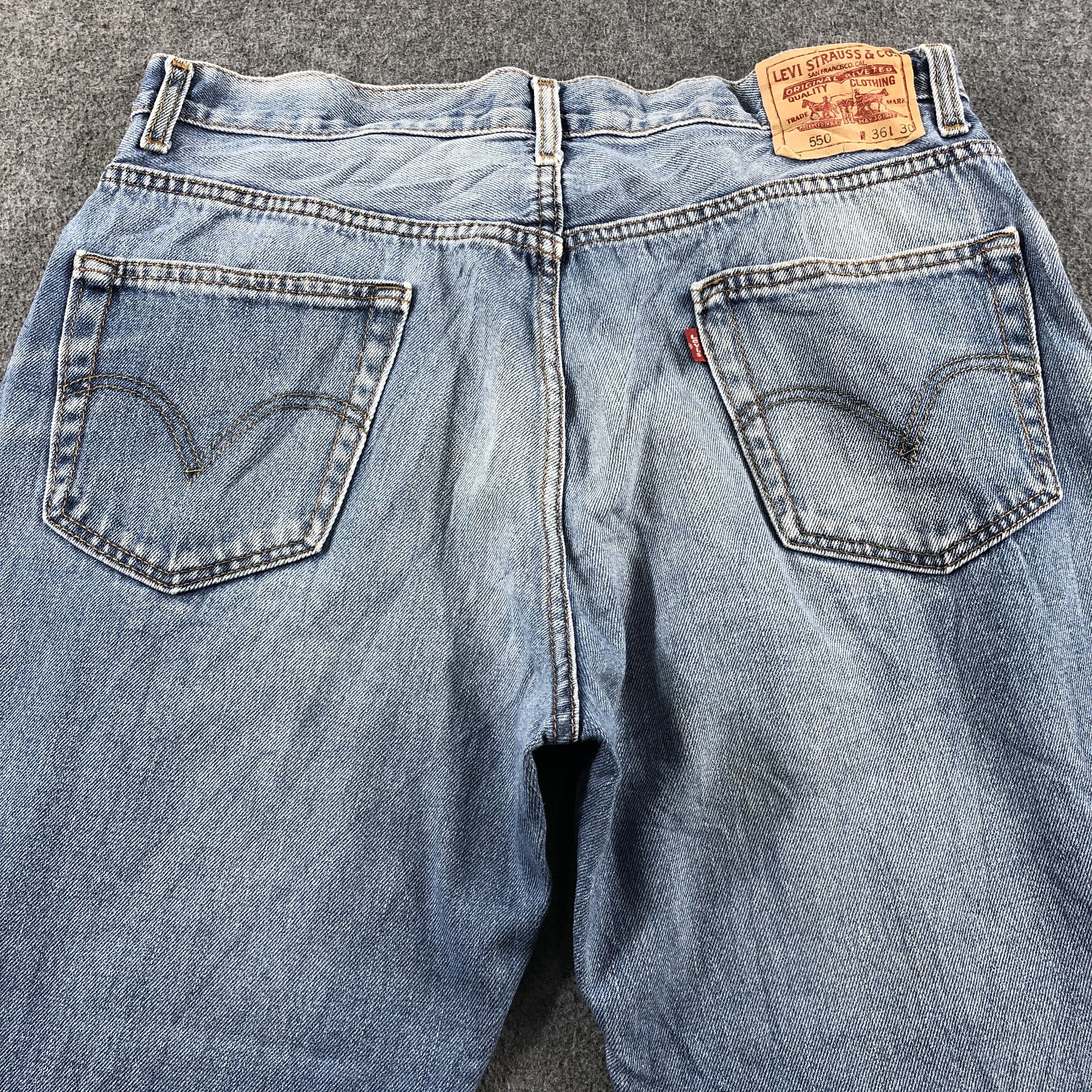 Levi's Vintage Blue Wash Levis 550 Jeans-J2638 Size US 34 / EU 50 - 4 Thumbnail