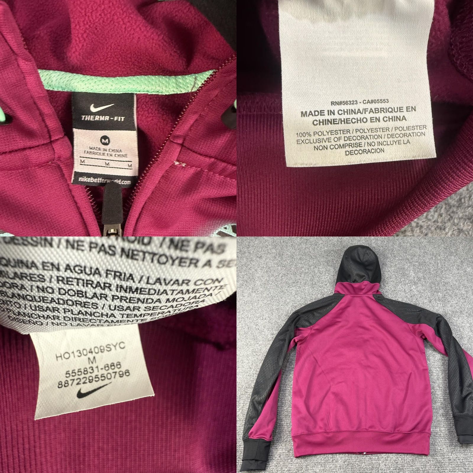 Nike Nike Therma-FIT Hoodie Mens Medium Purple Full Zip Kobe Bryant Jacket Size US M / EU 48-50 / 2 - 8 Thumbnail