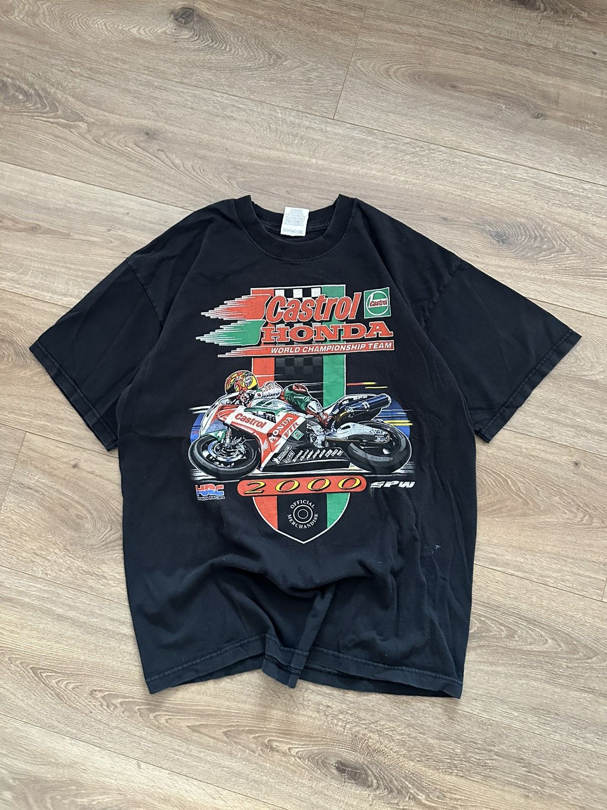 Honda 🔥VINTAGE HONDA CASTROL WORLD CHAMPIONSHIP TEAM 2000🔥 Size US L / EU 52-54 / 3 - 1 Thumbnail