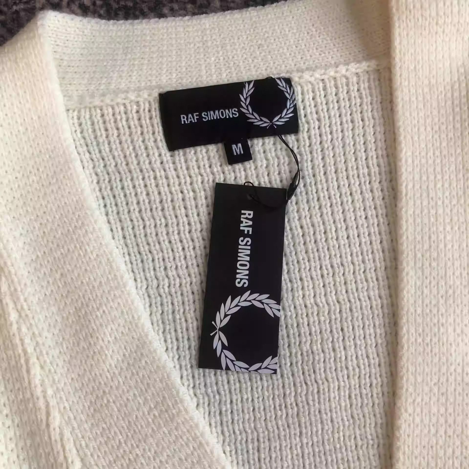 Raf Simons Raf simons&fred perry crew neck wool knit cardigan Size US M / EU 48-50 / 2 - 3 Thumbnail