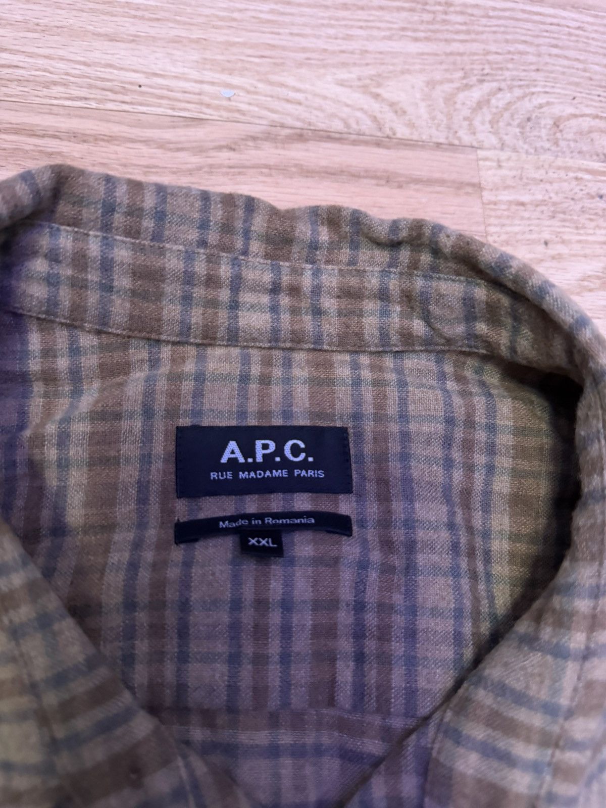 A.P.C. APC Flannel Button Up Size US XXL / EU 58 / 5 - 2 Thumbnail