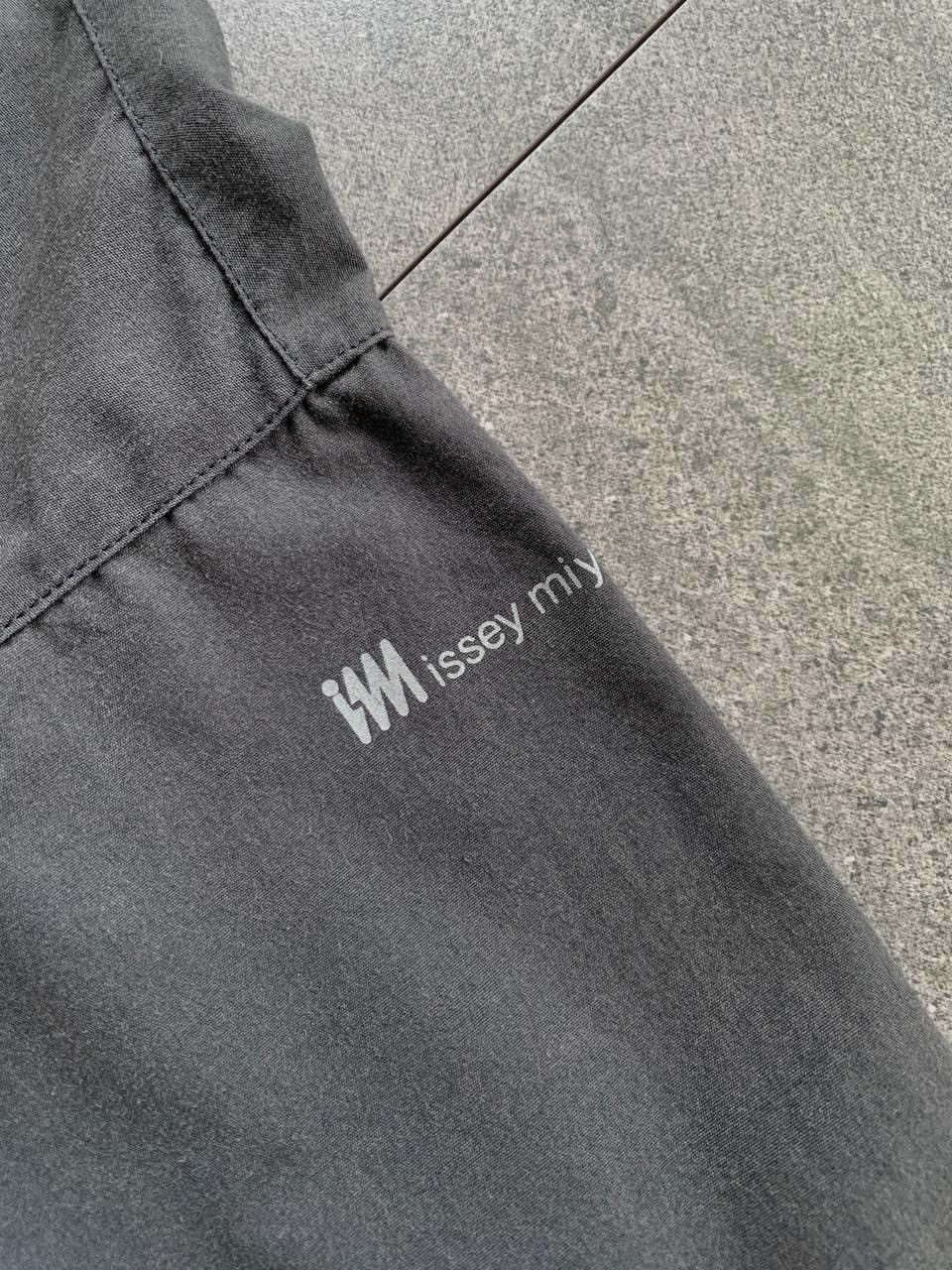 Issey Miyake FREE TAX! 90s Logo Printed Long Coat Jacket Size US M / EU 48-50 / 2 - 7 Thumbnail