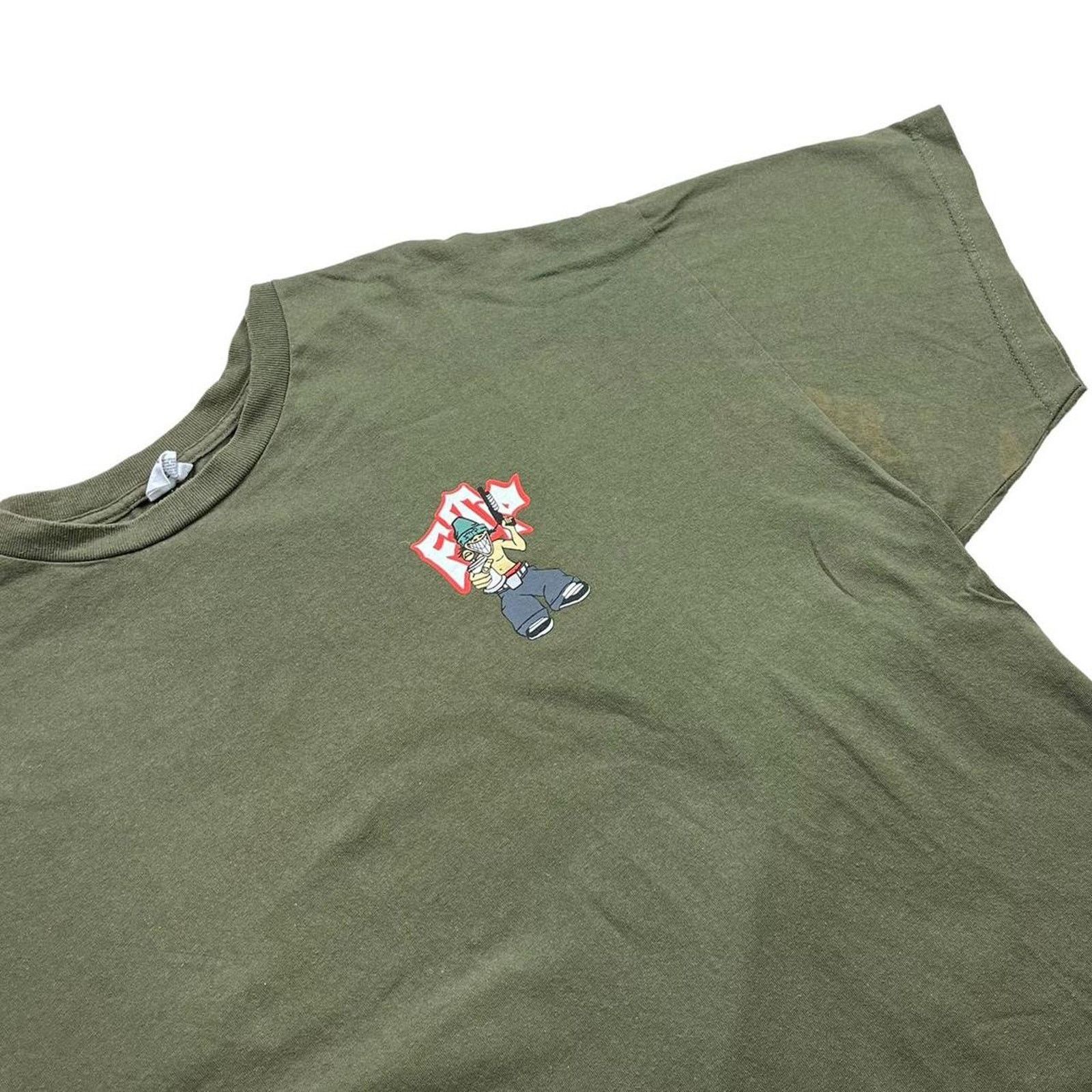 Fuck The Population FTP Spray Can T Shirt in Olive Green Size US XXL / EU 58 / 5 - 2 Thumbnail