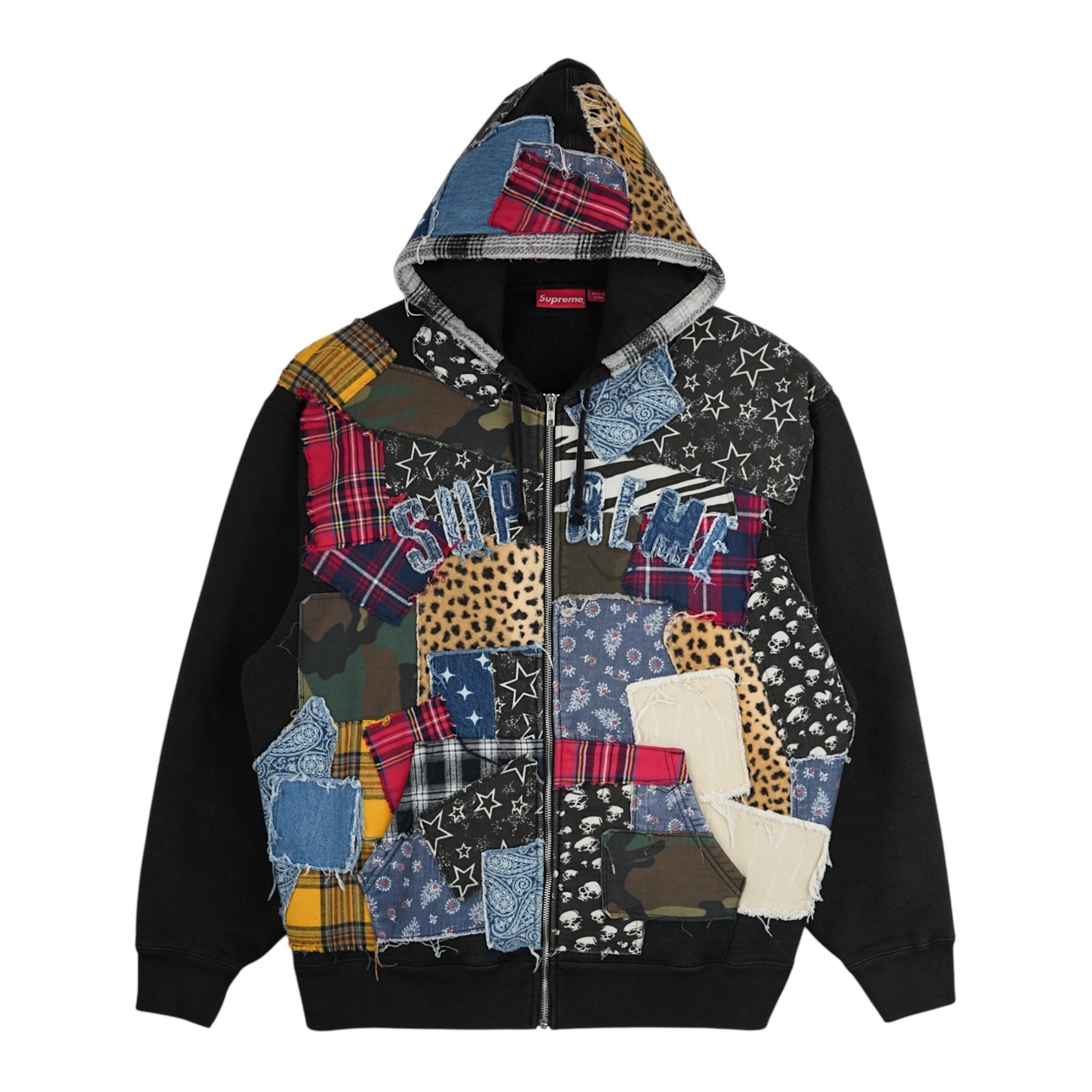【SUPREME】 Mister Cartoon Zip Up Hooded Sweatshirt Black Buy Supreme Mister Cartoon Zip Up Hooded Sweatshirt 'Black